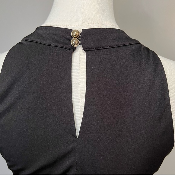 *SOLD*Cache Gold Beaded Black High Neck Top Size XS - Picture 4 of 7